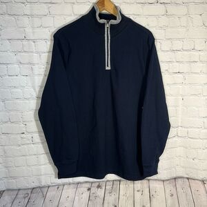 Oda Quarter Zip Jacket Mens L Large Blue New